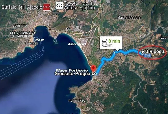 30 M2 Climatise Calme Eccica-Suarella (Corsica)